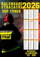KALENDARZ STRAŻACKI OSP PSP 2026 50 szt RÓŻNE WZORY