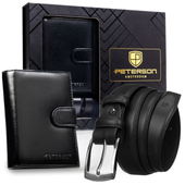 portfel i pasek box ptn n4l-ngv-125-bw-8158 black