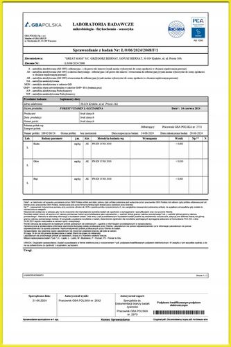 L-GLUTAMINA 500g L-GLUTAMINE 100% CZYSTE AMINOKWASY + BADANIA LABORATORYJNE na Arena.pl