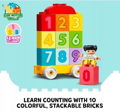 LEGO Duplo 10954 Pociąg z cyferkami + Torba Lego Prezent na Arena.pl