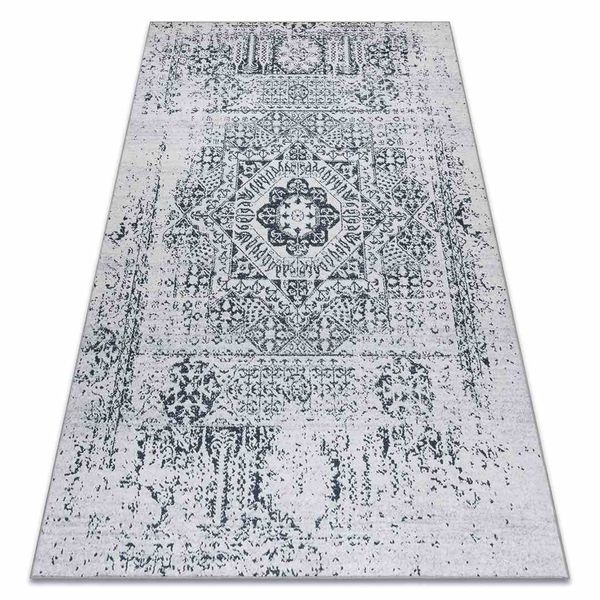 RUG/LU/ARLEN/ROSETTE/WHITE+BLACK/120x170 zdjęcie 2