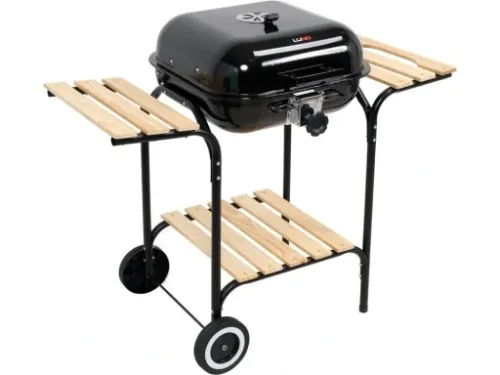 GRIL GRILL OGRODOWY Z POKRYWĄ KOŁAMI BBQ 40X45CM na Arena.pl