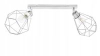 LAMPA plafon żyrandol ruch loft drut diament chrom
