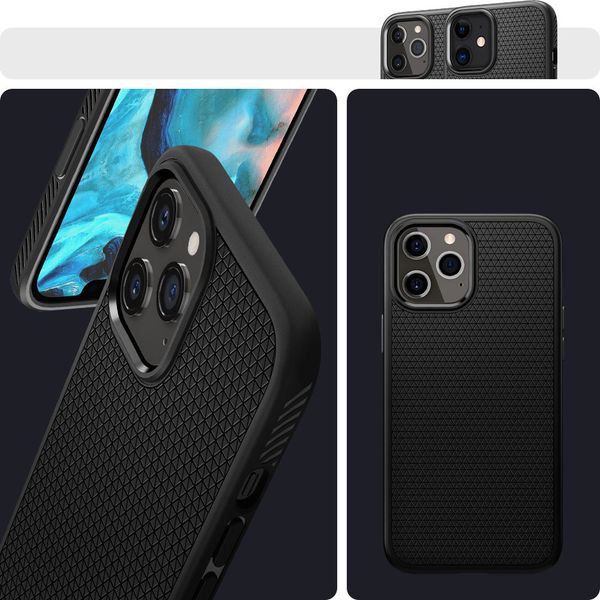 SPIGEN LIQUID AIR IPHONE 12 / 12 PRO MATTE BLACK zdjęcie 12