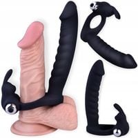 NAKŁADKA NA PENISA + WIBRATOR ANALNY 7 PROGRAMÓW