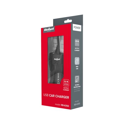 Ładowarka samochodowa Rebel mini USB na Arena.pl
