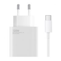 ładowarka sieciowa xiaomi usb-a 120w 6a z kablem usb-c - biała