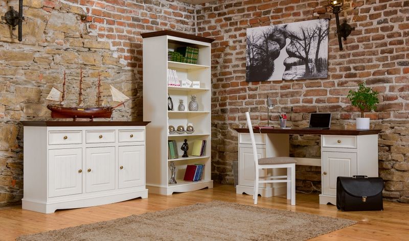 BIURKO BELLUNO BIAŁE SOSNOWE PL023B/O zdjęcie 11