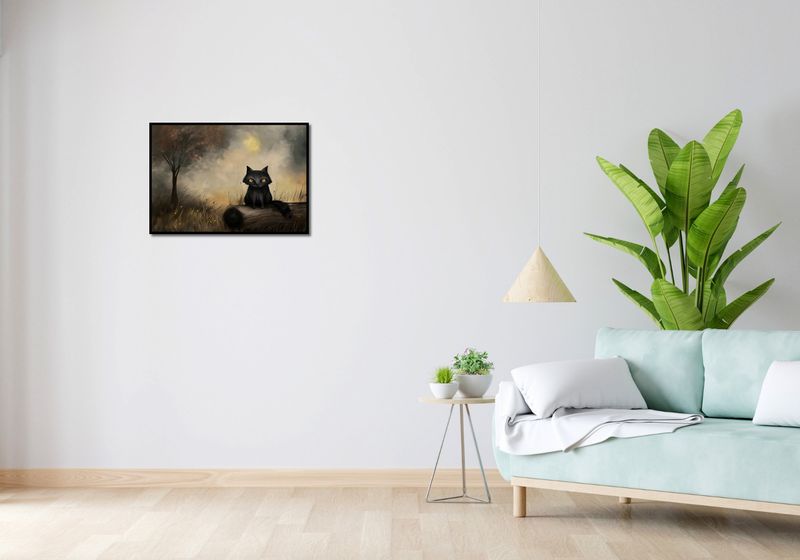 Plakat 66,5x46,5cm Czarny Kot zdjęcie 4