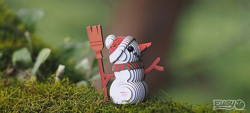 Bałwanek Eugy. Eko Układanka 3D. na Arena.pl