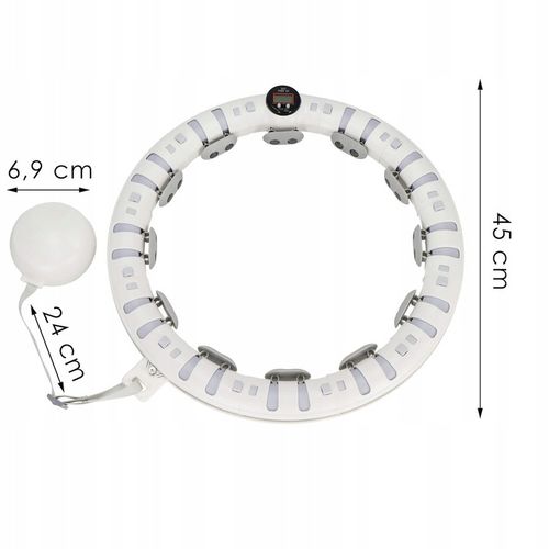 HULA HOP ODCHUDZAJACE SMART LICZNIK WYPUSTKI MODUŁOWY MASAŻER + OBCIĄŻNIK na Arena.pl