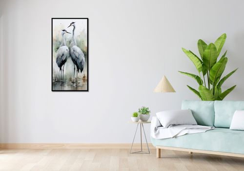 Plakat 50x100cm Tańczące Czaple na Arena.pl
