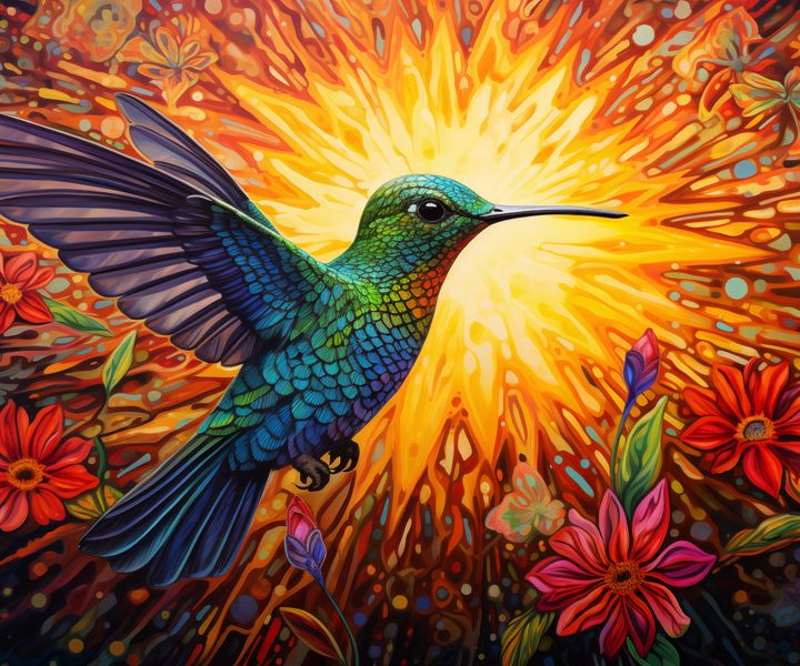 Plakat 60x50cm Koliber Barw zdjęcie 1