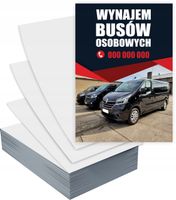 Ulotki A6 1000 szt firmowe reklamowe WYNAJEM BUSÓW + PROJEKT GRATIS