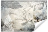 Fototapeta Do Sypialni Abstrakcja LIŚCIE Mur Beton Rośliny 368cm x 254cm