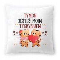 Poduszka Dla Tymona Na Urodziny Ze Zdjęciem Na Prezent Biała 40X40 Cm