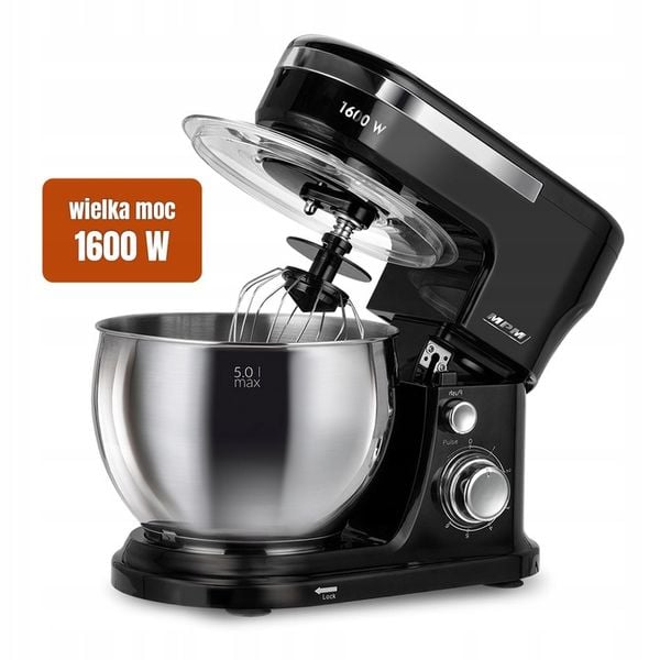Robot kuchenny planetarny wielofunkcyjny 2 misy zestaw czarny MPM MRK-21 zdjęcie 14