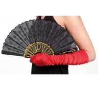 Wachlarz czarny elegancki 23 cm