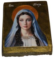 Ikona święta Alicja patronka na rzecz umartwiania się i pomocy innym