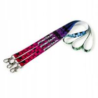 SMYCZE 20mm Z KOLOROWYM NADRUKIEM LOGO smyczki reklamowe do kluczy