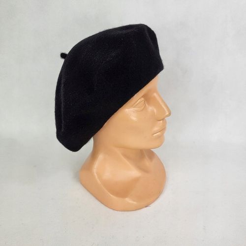 96 Klasyczny BERET FEZKO CZARNY rozm. 11,5 (duży) na Arena.pl