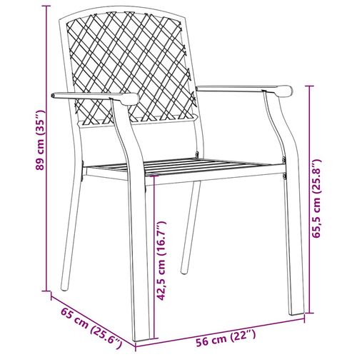 Zestaw do jadalni w ogrodzie 5 pcs Antracyt Stal na Arena.pl