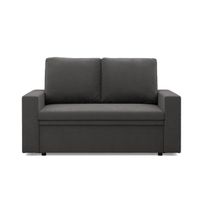 Sofa dwuosobowa, BLOM, Mikrofaza, 148x87x90 cm, szary | TYLETEGOTU