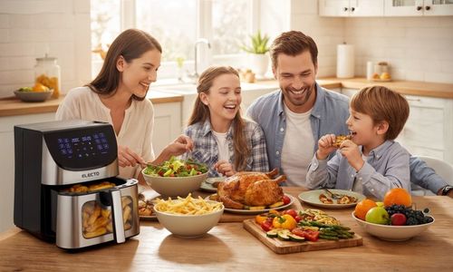 FRYTKOWNICA BEZTŁUSZCZOWA AIR FRYER 8L DUŻA FRYTOWNICA 2000W 14 na Arena.pl