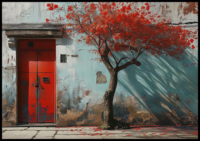 Plakat 100x70cm Widok Na Dawne zdjęcie 2