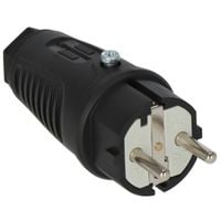 Wtyczka gumowa 230V 16A IP54 z uziemieniem Typ E/F do przedłużacza