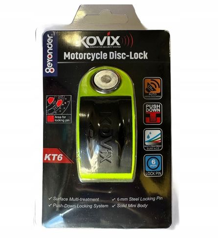 Blokada tarczy hamulcowej z alarmem KOVIX KT6/KD6 na Arena.pl