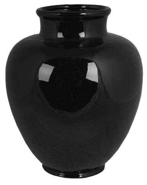 Wazon ceramiczny czarny wysoki zdjęcie 1