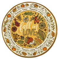 CIASTKO LUKROWANE LOVE AUTUMN ROZ.XL KOŁO JESIEŃ RĘCZNIE ROBIONE