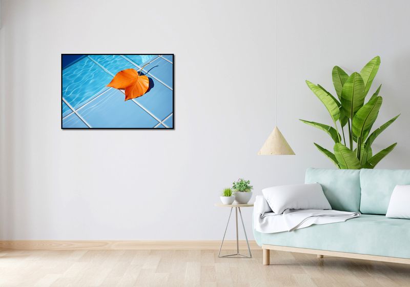 Plakat 91,5x61cm Liść przy Wodzie zdjęcie 4