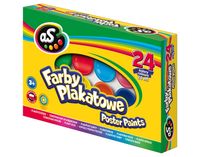 farby plakatowe 24 kolory 20 ml astra as