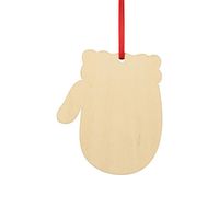 Drewniana zawieszka na choinkę do sublimacji - rękawiczka