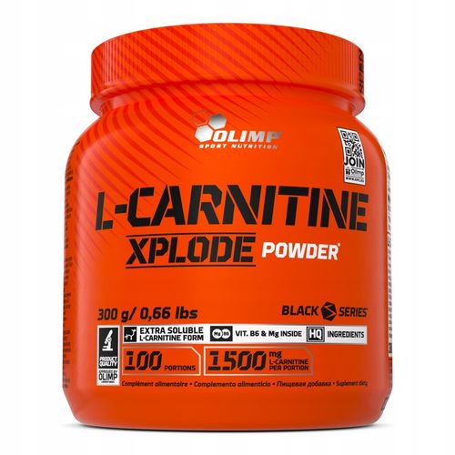 OLIMP L-CARNITINE XPLODE 300g L-KARNITYNA SPALACZ MAGNEZ WITAMINY - wiśnia na Arena.pl