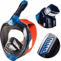 MASKA DO NURKOWANIA SNORKELINGU PEŁNOTWARZOWA NA CAŁĄ TWARZ DO WODY S/M