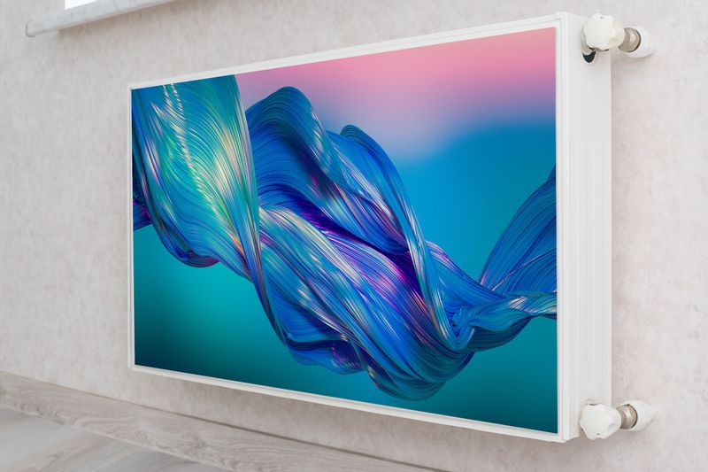 Mata MAGNETYCZNA Kaloryfera Trójwymiarowa Fala Abstrakcja 100cm x 60cm zdjęcie 4