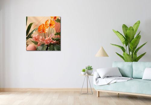 Obraz 70x70cm Pomarańczowy Raj na Arena.pl
