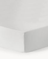 Prześcieradło z flaneli z gumką Biba S 90 x D 200 cm, W 15 cm białe