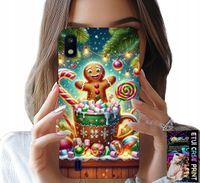 ETUI DO SAMSUNG A10 - PIERNIK PIERNIKI ŚWIĄTECZNE WZORY +SZKŁO