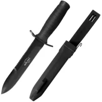 Nóż wojskowy taktyczny wzór polski wz. 92 czarny z kaburą Mil-Tec Combat