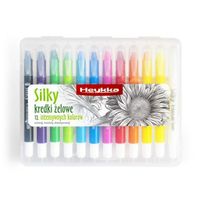 kredki żelowe silky 12kol. heykka 2644