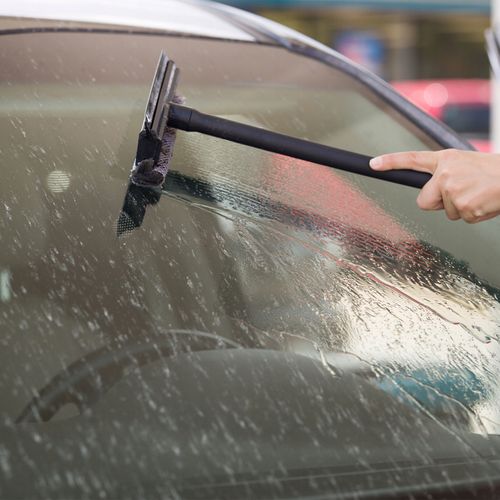 ŚCIĄGACZKA MYJKA DO SZYB KABIN LUSTER SAMOCHODOWA DO MYCIA SAMOCHODU 2W1 na Arena.pl