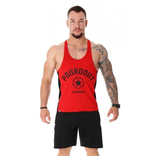 Poundout tank top Stringer FORCE czerwony Rozmiar - M na Arena.pl