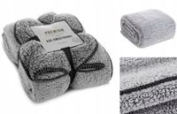 Koc Narzuta 200x220 Sherpa Eurofirany Gruby 250gsm Na Prezent Designerska