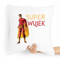 Poduszka Dla Wujka Super Wujek Prezent Z Nadrukiem Ze Zdjęciem