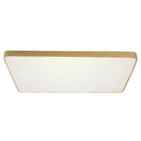 Plafon LAMPA sufitowa CGFLATLEDSQUARE COPEL kwadratowa OPRAWA metalowa LED 36W 3000K modernistyczny biały złoty