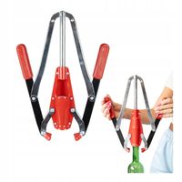 KORKOWNICA DWURAMIENNA ręczna METALOWA mocna korkowanie butelki do wina